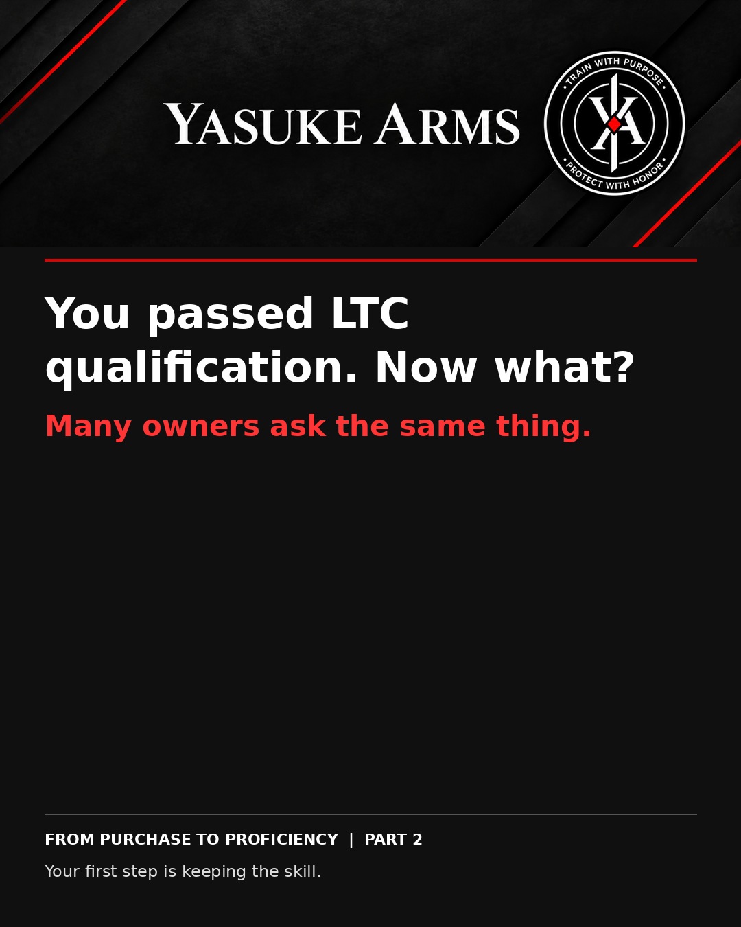 You Passed LTC qualification, Now what?
